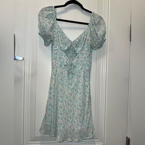 Cotton Candy LA Blue Floral Mini Dress